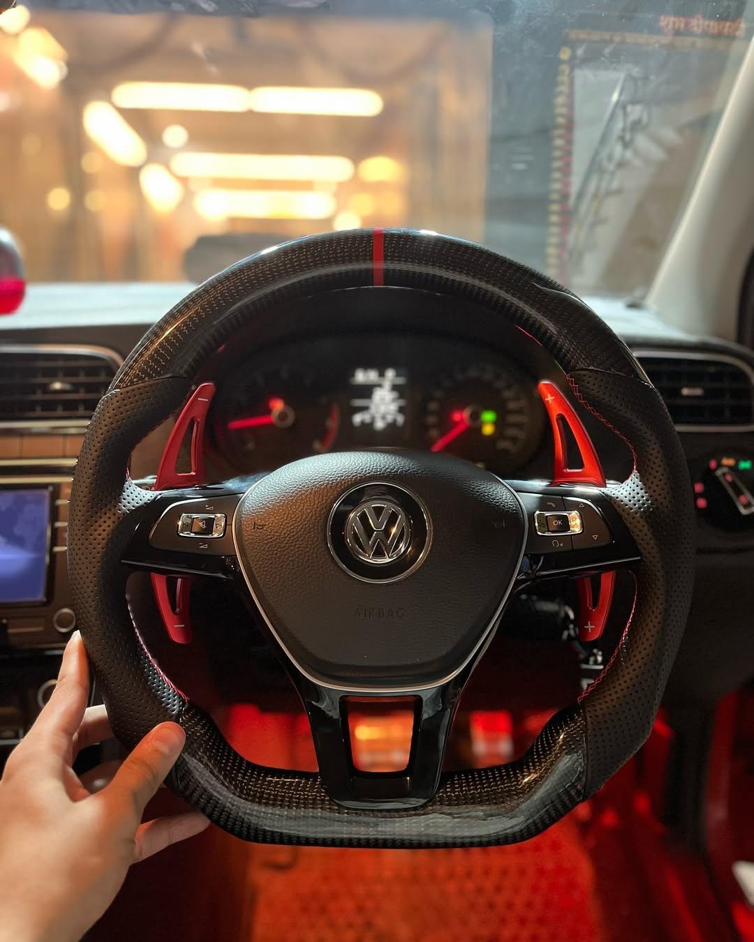 Our training car steering wheel